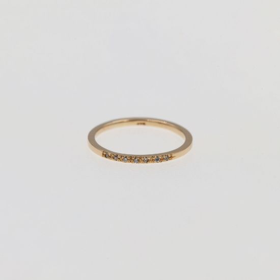 Εικόνα της Χρυσό K14 Δαχτυλίδι με Διαμάντια