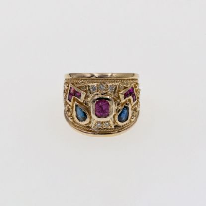 Εικόνα της Χρυσό K14 Δαχτυλίδι Βυζαντινού Ύφους