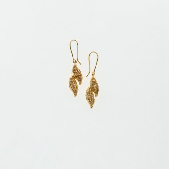 Εικόνα της Χρυσά K14 Σκουλαρίκια Αρχαϊκού Ύφους